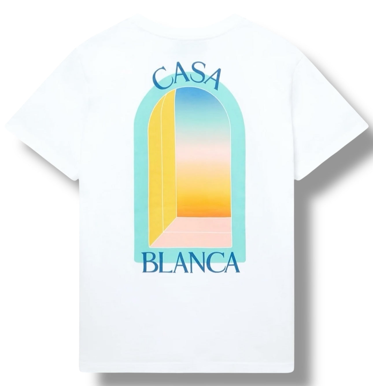 Casablanca, L’arche Colour Printed White T-Shirt