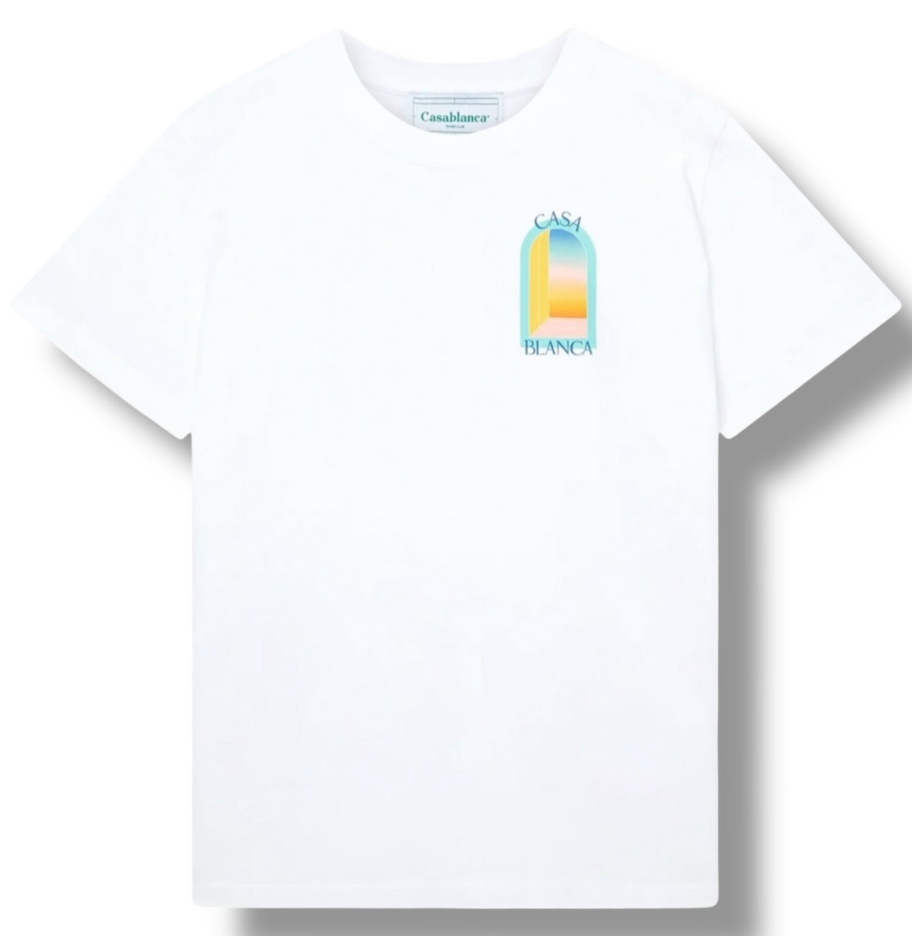 Casablanca, L’arche Colour Printed White T-Shirt