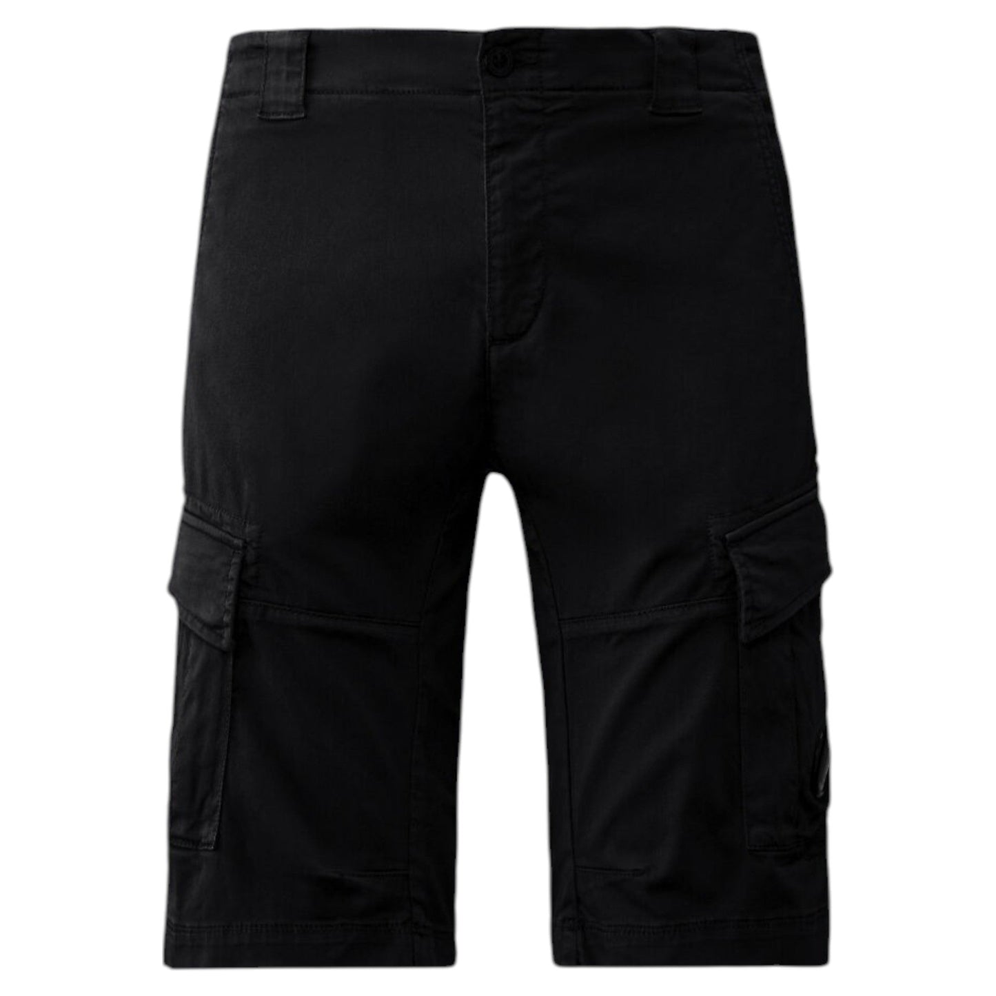 C.P. Company Stretch Sateen Lens Navy Cargo Shorts