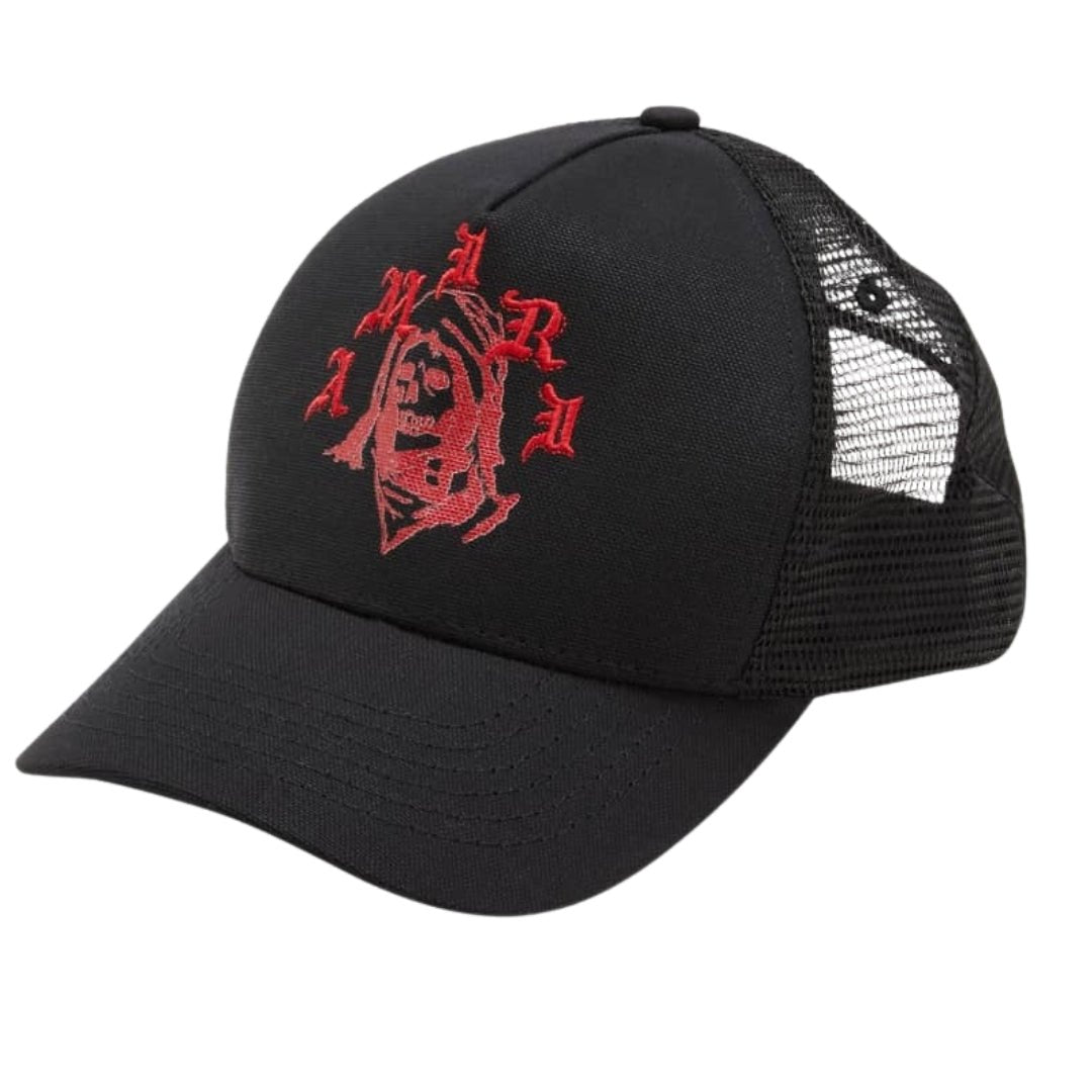Amiri Black Trucker Hat - True Labels