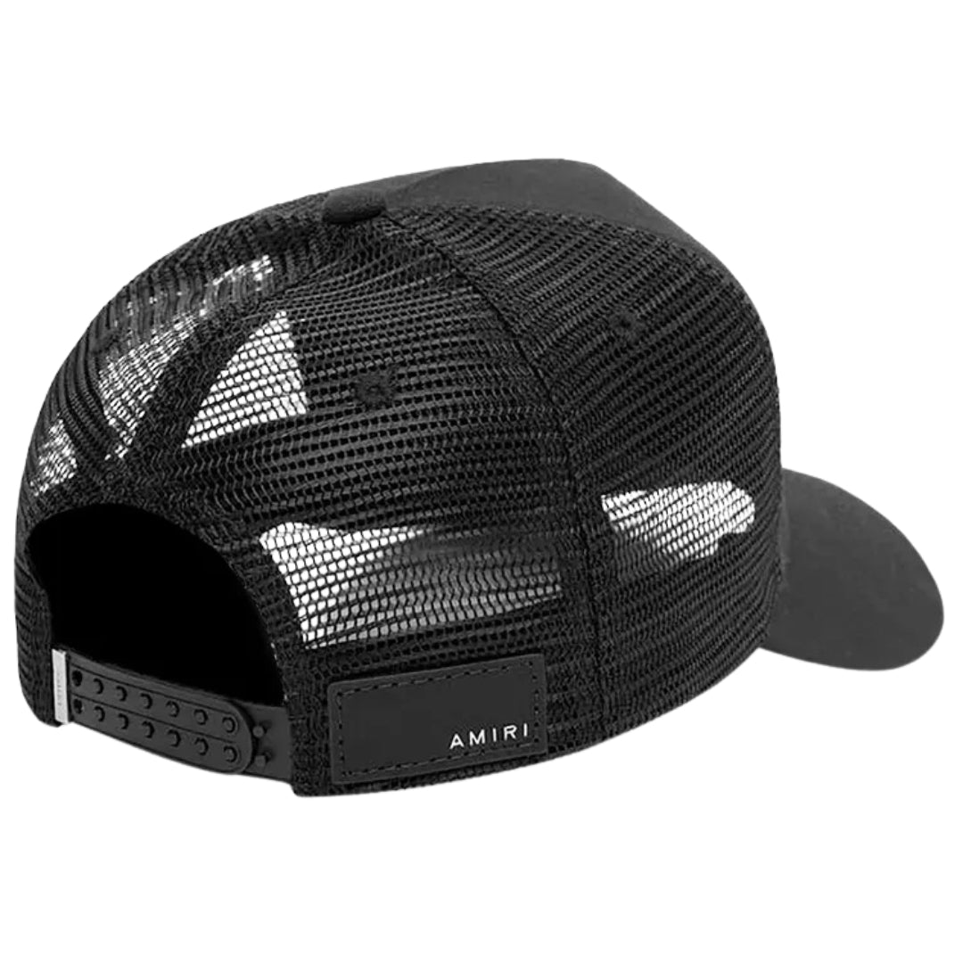 Amiri Black Trucker Hat - True Labels