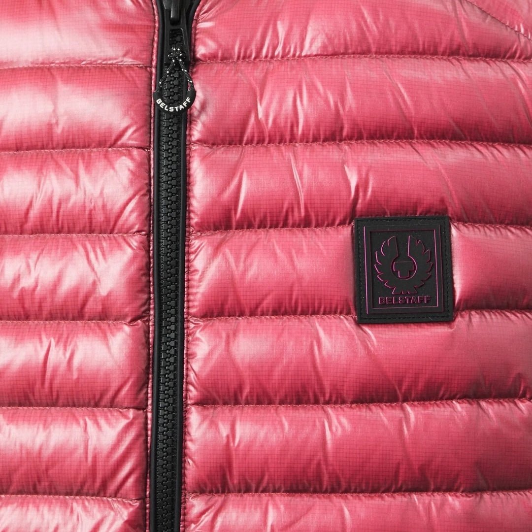 Belstaff Airframe Neon Shiny Pink Gilet Down Filled Jacket - True Labels