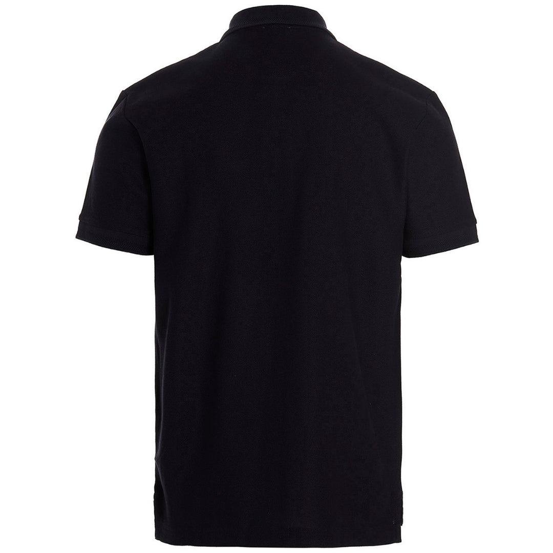 Burberry Branded Circle Logo Coal Blue Polo Shirt - True Labels