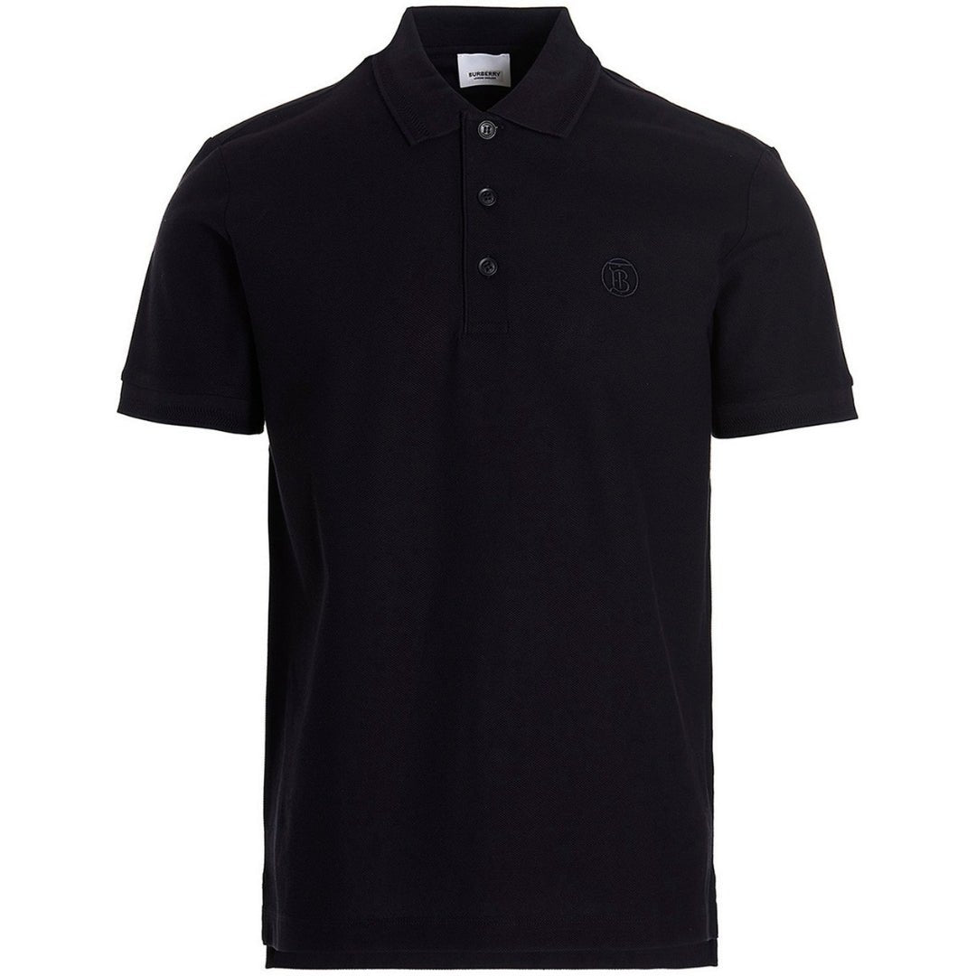 Burberry Branded Circle Logo Coal Blue Polo Shirt - True Labels