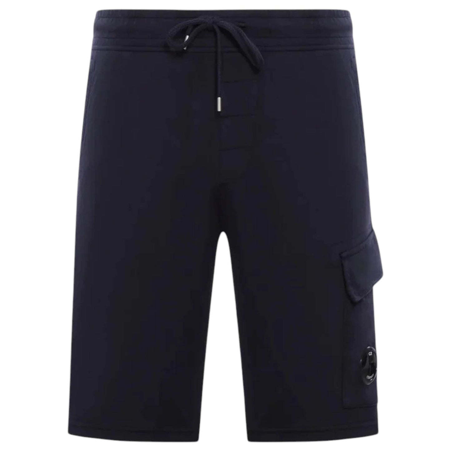 C.P. Company Logo Pocket Black Shorts - True Labels
