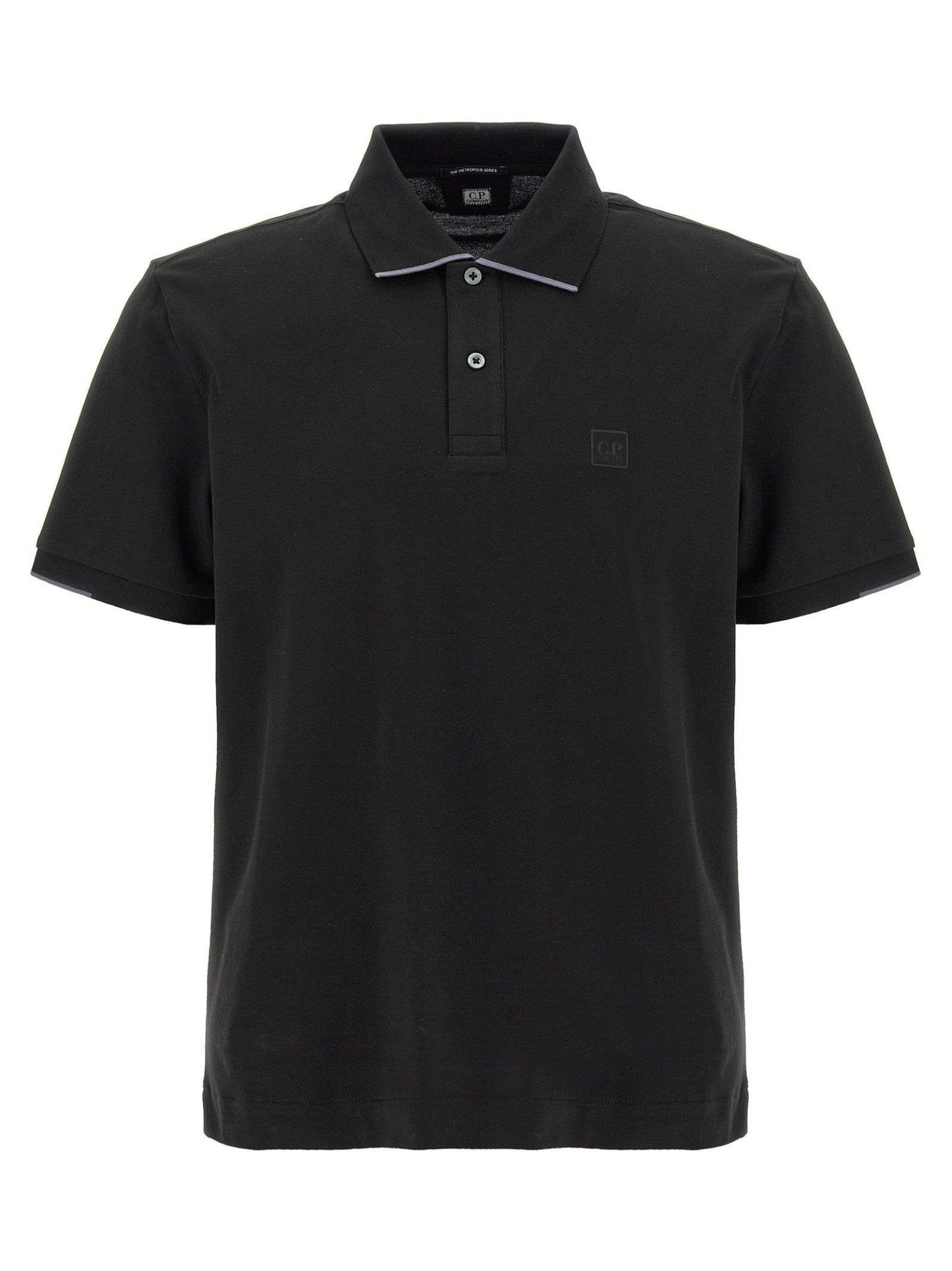 C.P Company Metropolis Series Black Polo Shirt