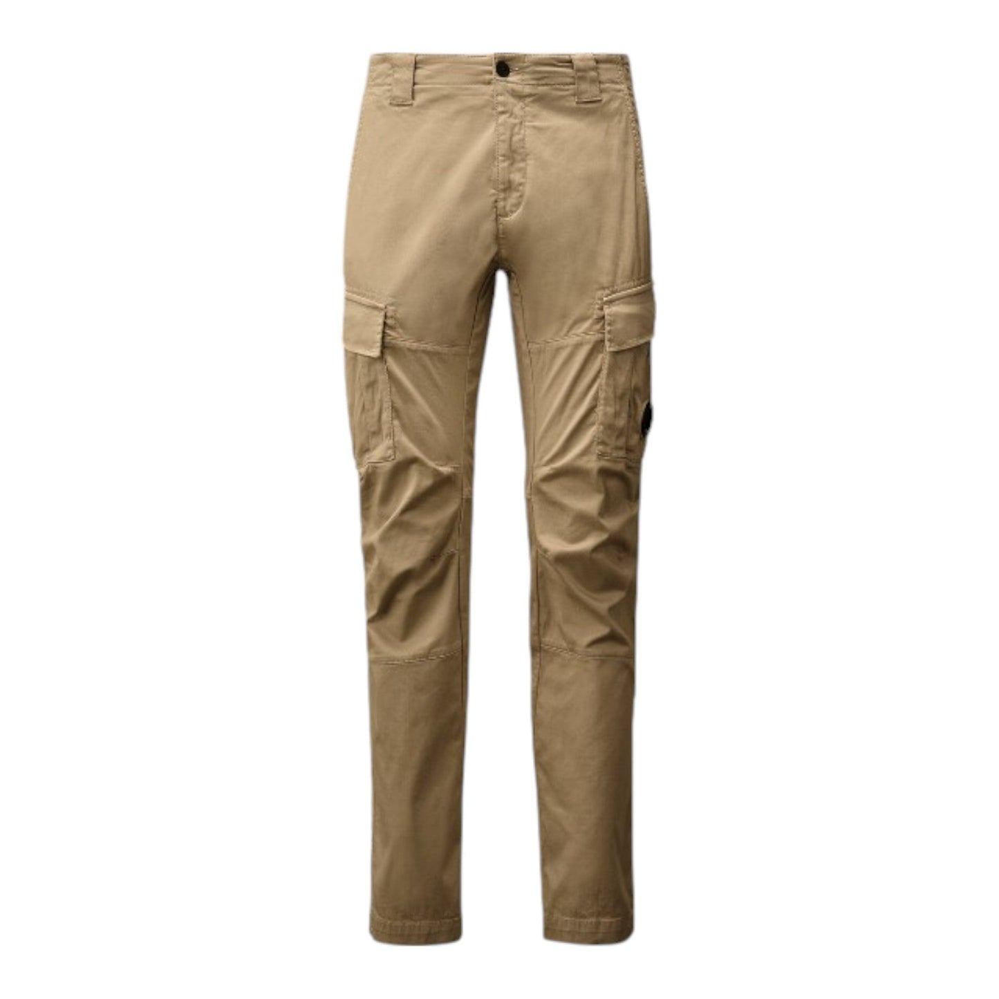 C.P. Company Stretch Sateen Cargo Lens Vintage Khaki Pants - True Labels