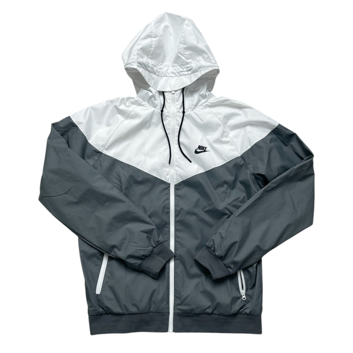 Nike White And Grey Windbreaker - True Labels