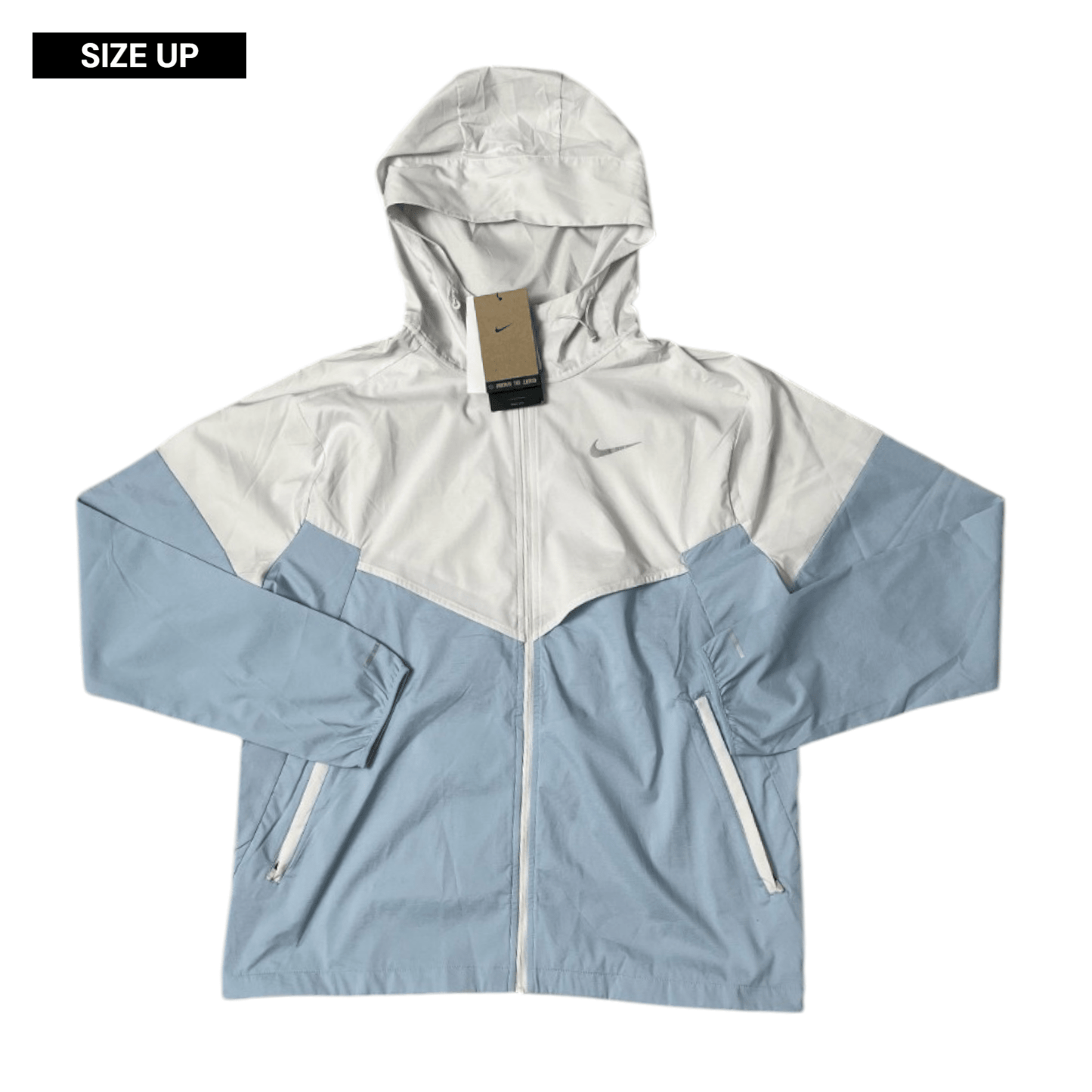 Nike Windbreaker Blue and White Jacket - True Labels