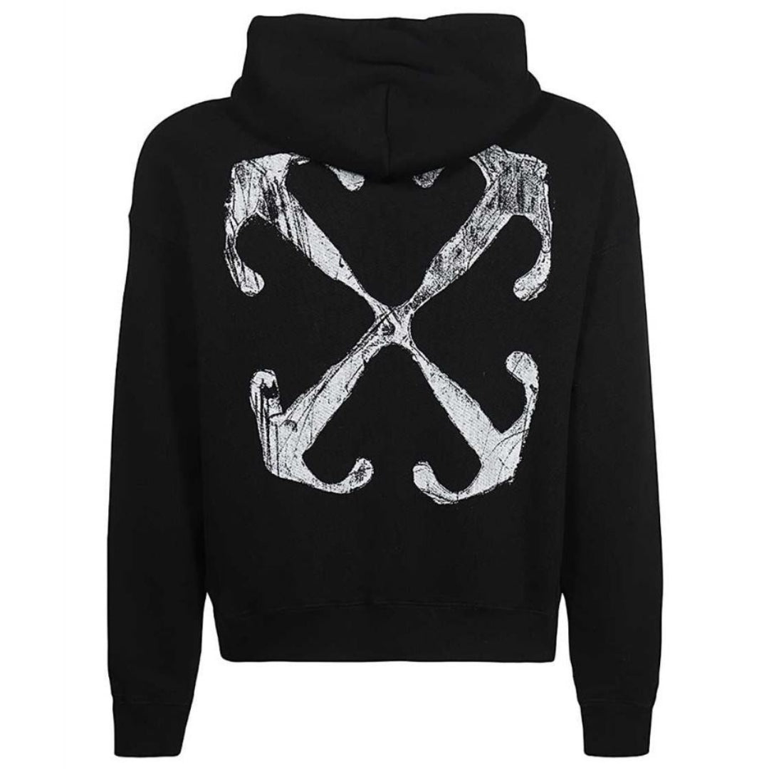 Off - White Black Skater Hoodie - True Labels