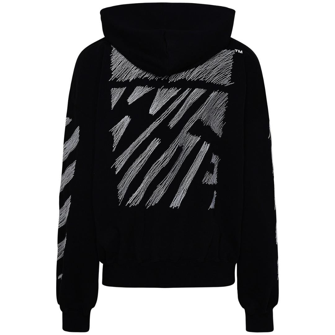 Off - White Diag Logo black Hoodie - True Labels