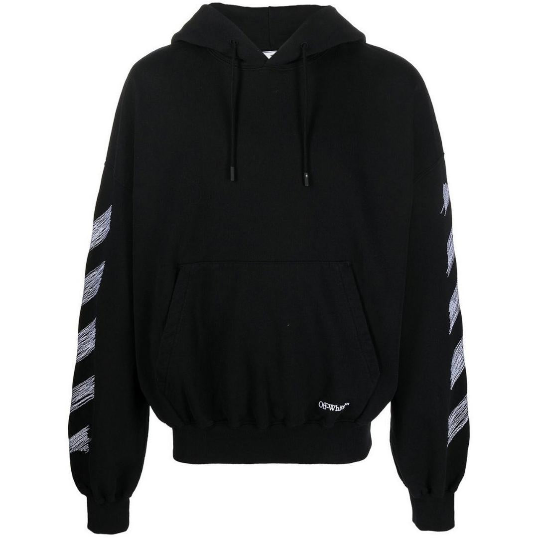 Off - White Diag Logo black Hoodie - True Labels