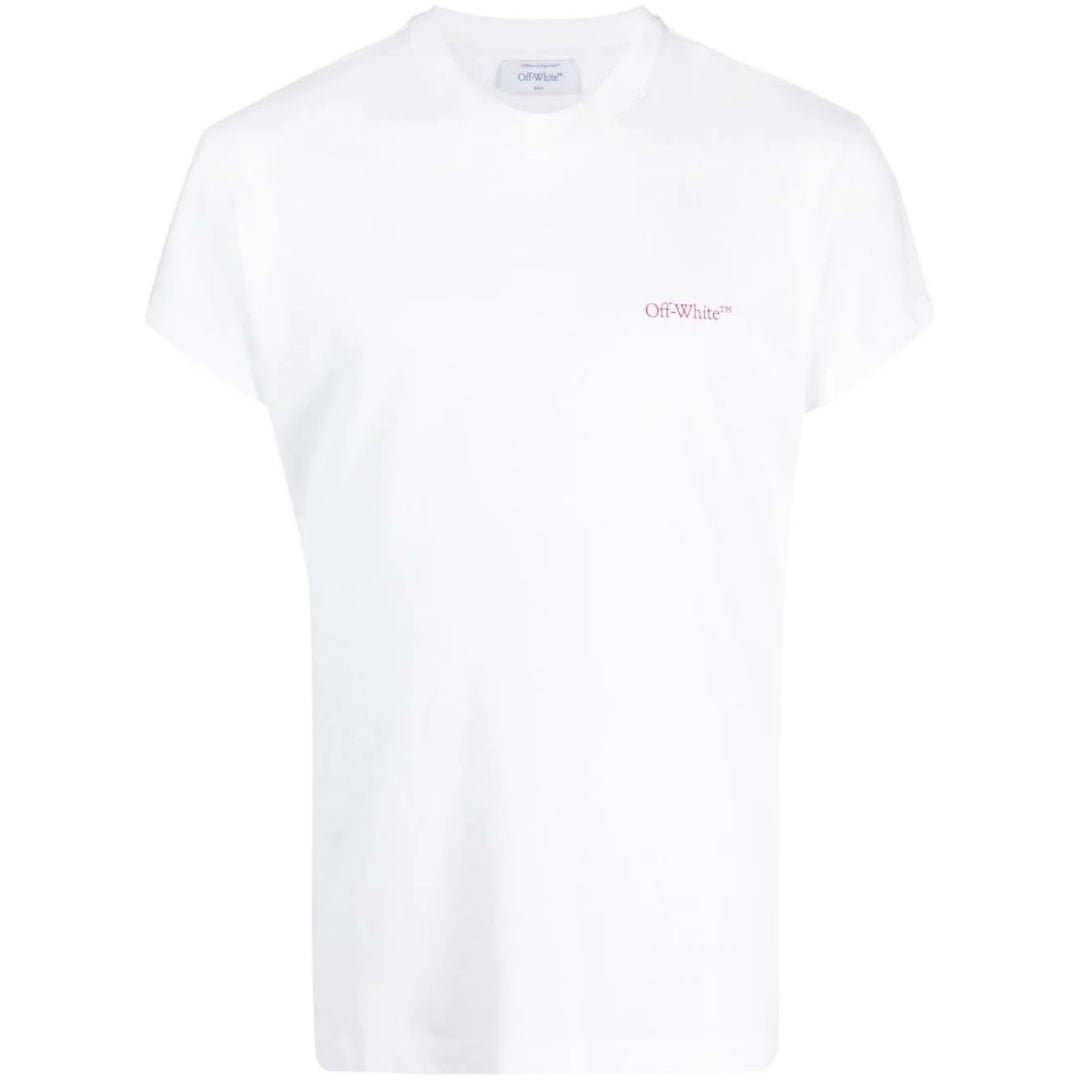 Off - White Moon Cam Arrow Logo White T-Shirt - True Labels