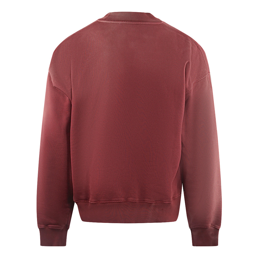 Off White Laundry Skate Fit Red Sweatshirt