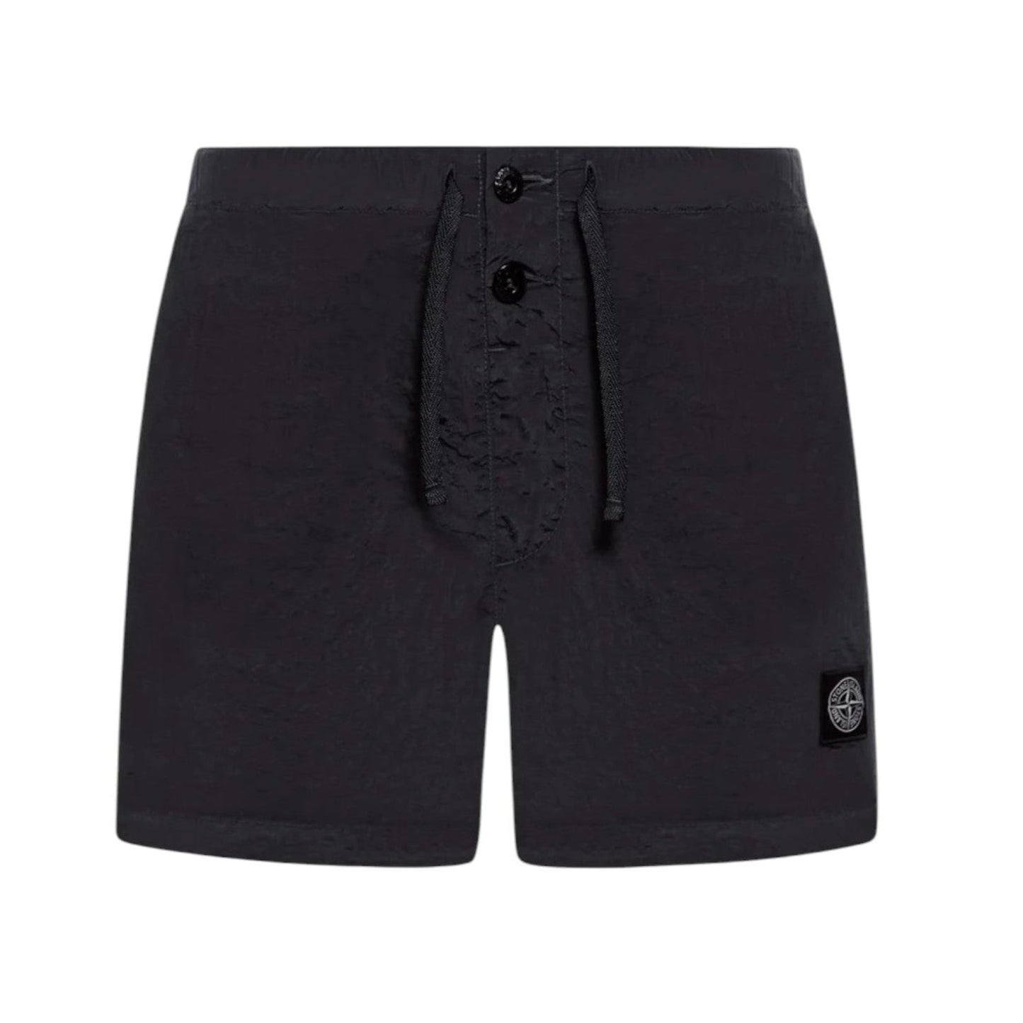 Stone Island Nylon Black Swimshorts - True Labels
