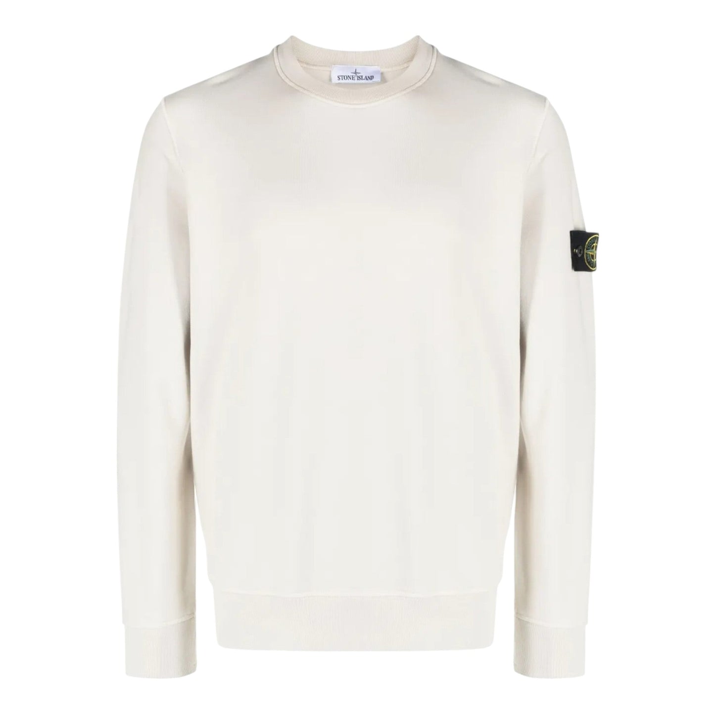 Stone Island Organic Cotton Cream Sweatshirt - True Labels