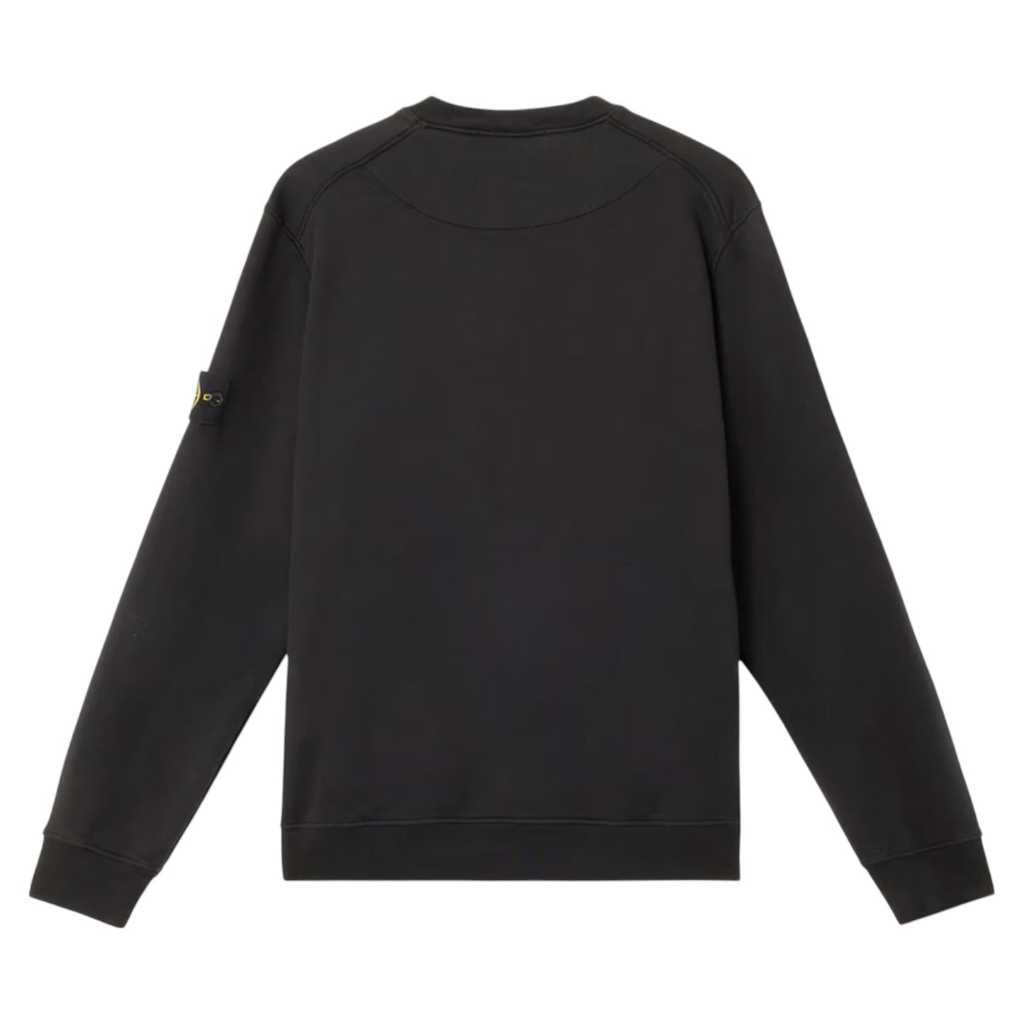 Stone Island Organic Cotton Fleece Black Sweatshirt - True Labels