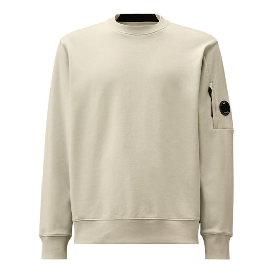 C.P. Company Diagonal Raised Crewneck Grey Sweatshirt
