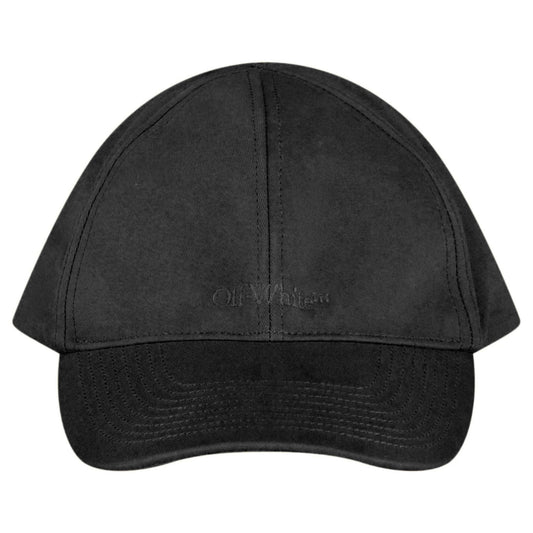 Off White Monotone Logo Baseball Cap Black
