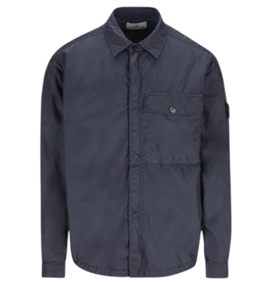 Stone Island, Crinkle Reps Overshirt Jacket – Blue