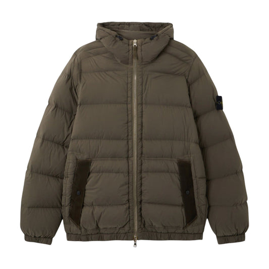 Stone Island Military Green Seamless Tunnel Nylon Down-TC Jacket