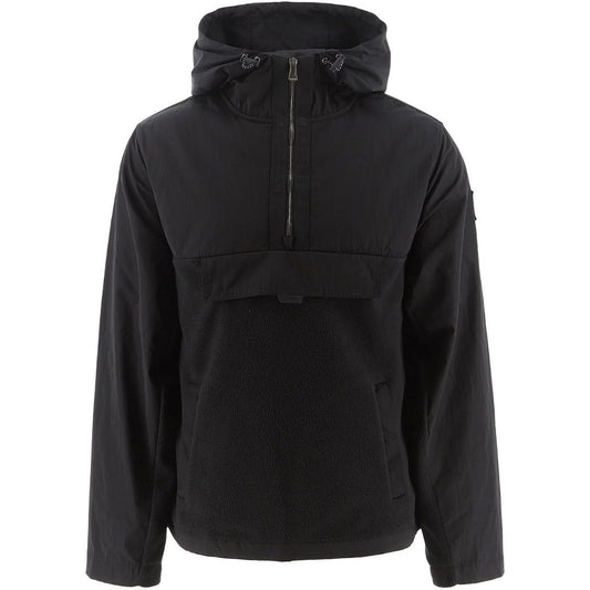 Belstaff Trek Fleece Black Pull - Over Jacket - True Labels