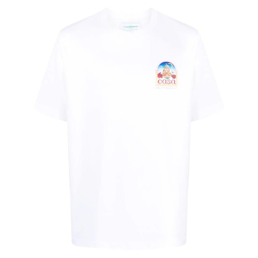 Casablanca Vue De L'Arche Design White T-Shirt S