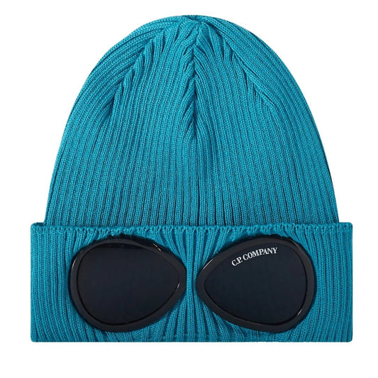 C.P. Company Blue Goggle Beanie - True Labels