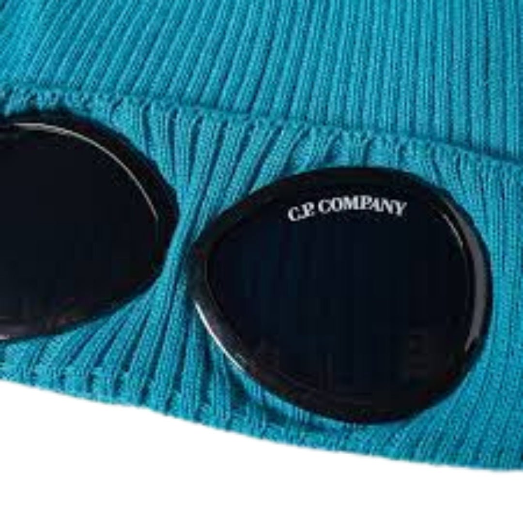 C.P. Company Blue Goggle Beanie - True Labels