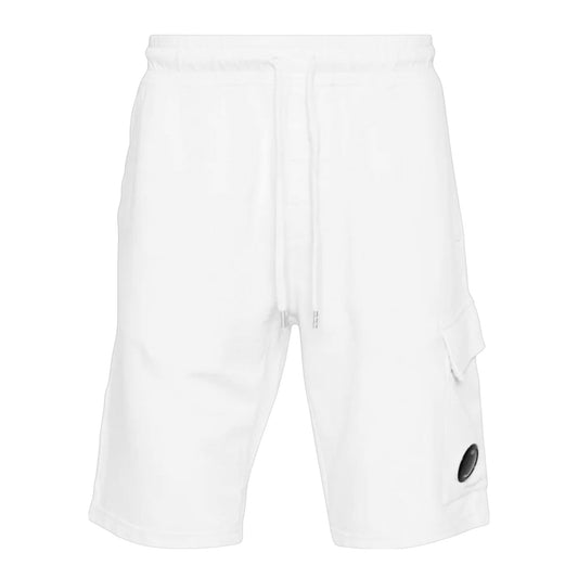 C.P. Company Cotton Lens White Shorts - True Labels