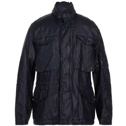 C.P. Company Lino Wax Medium Navy Blue Jacket - True Labels