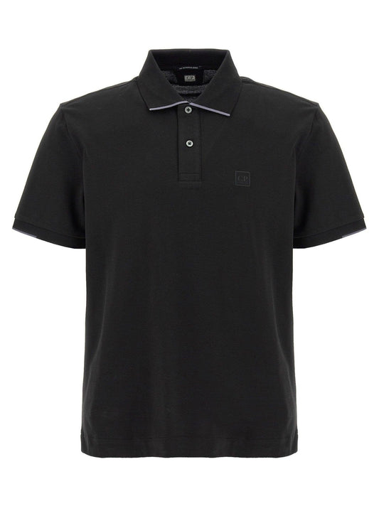 C.P Company Metropolis Series Black Polo Shirt