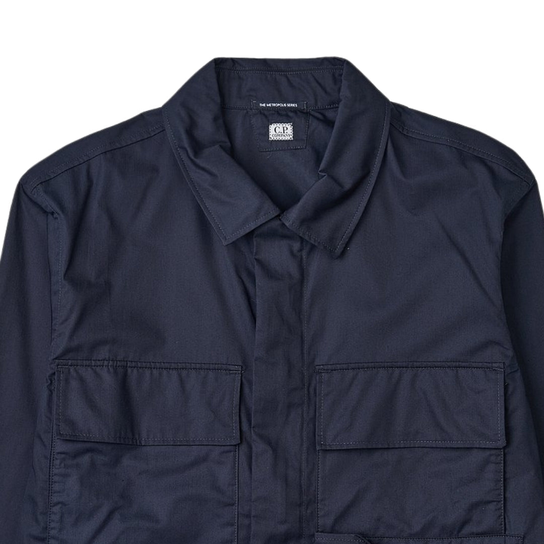 C.P. Company Metropolitan Overshirt Blue - True Labels