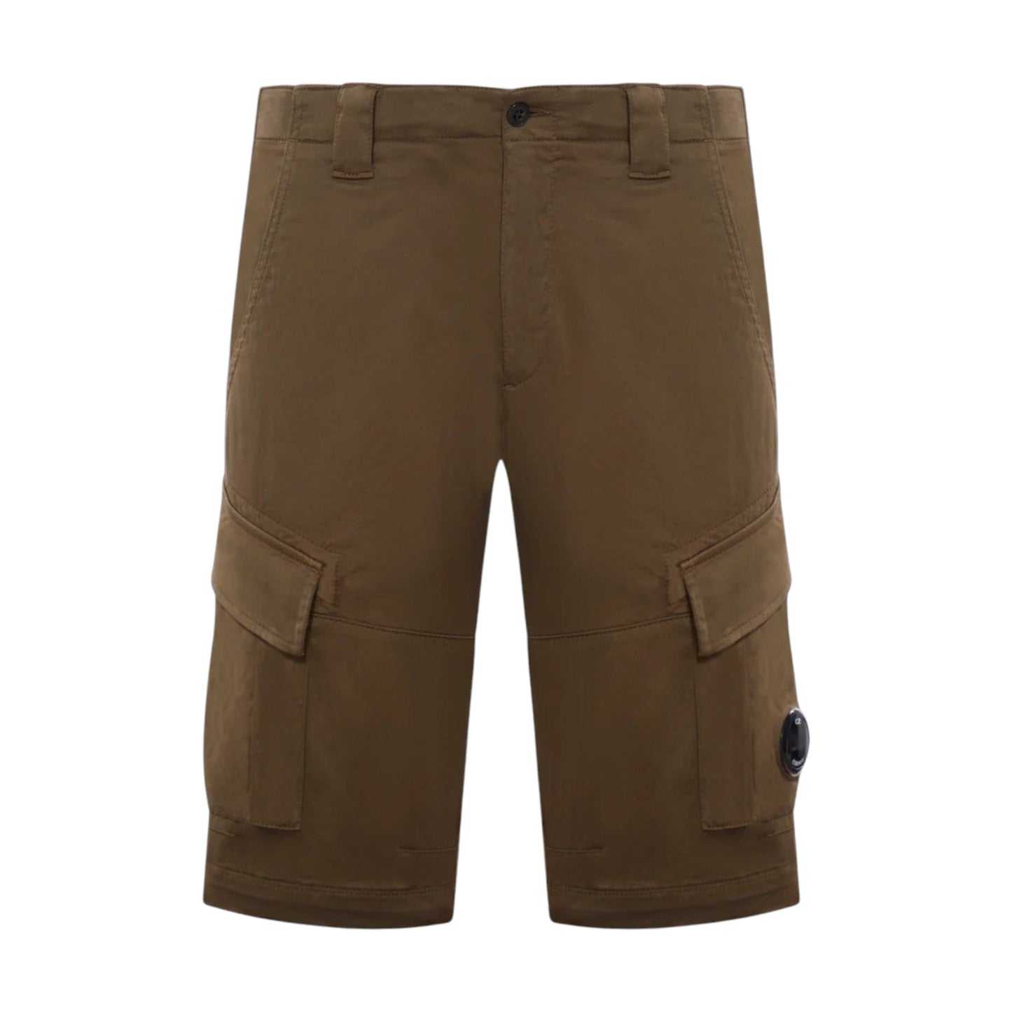 C.P. Company Sateen Stretch Ivy Green Cargo Pants - True Labels