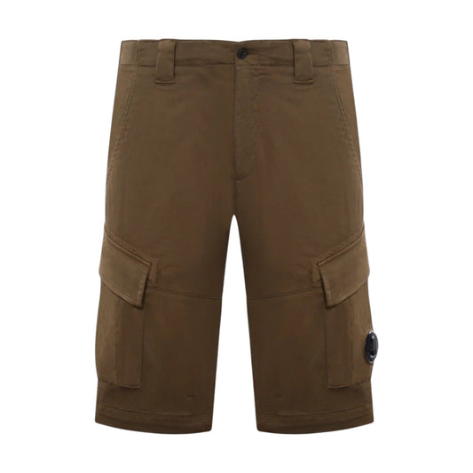 C.P. Company Sateen Stretch Ivy Green Cargo Pants - True Labels