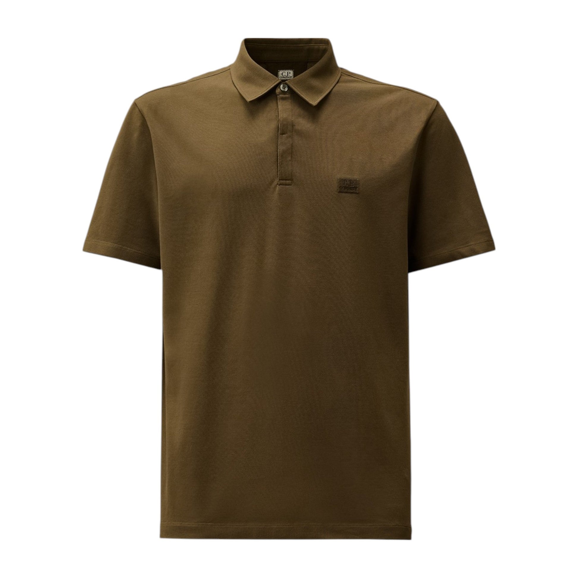 C.P. Company Stretch Piquet Ivy Green Polo Shirt - True Labels