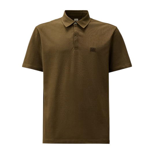 C.P. Company Stretch Piquet Ivy Green Polo Shirt - True Labels