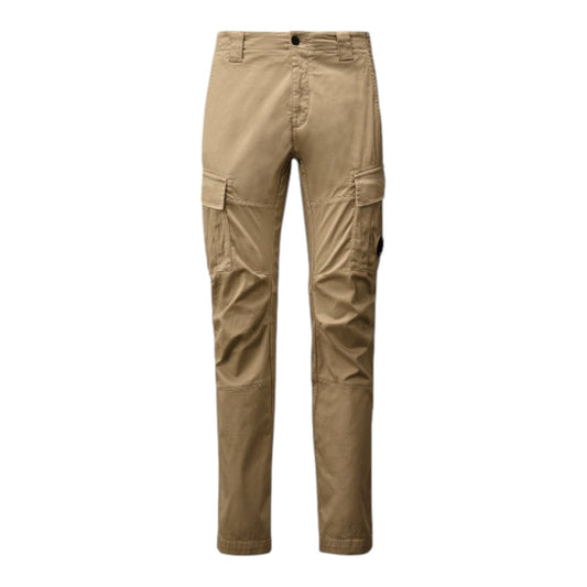 C.P. Company Stretch Sateen Cargo Lens Vintage Khaki Pants - True Labels