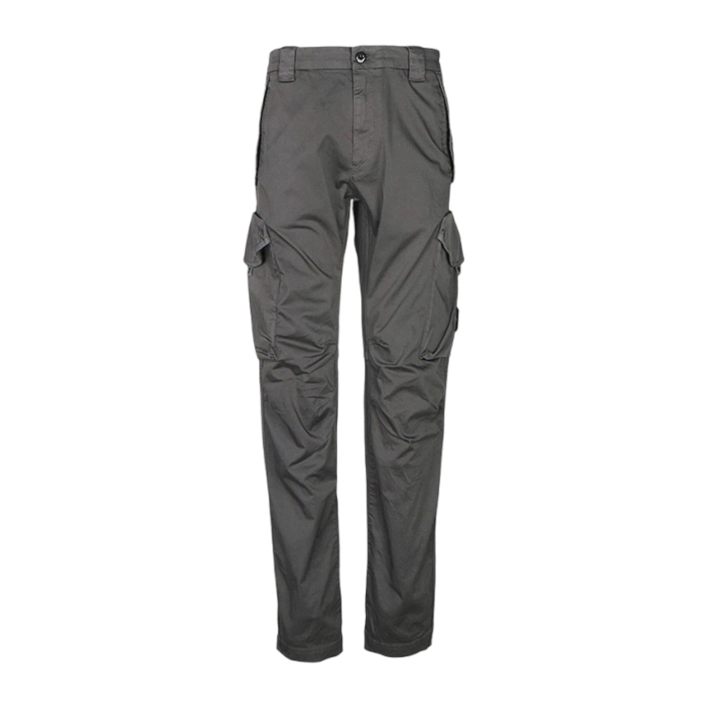 C.P. Company Stretch Sateen Ergonomic Pearl Grey Cargo Pants - True Labels