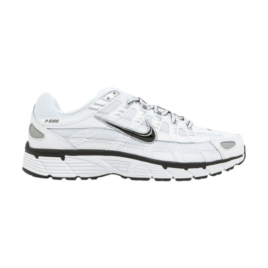 Nike P - 6000 White Metallic Silver Silver Black - True Labels