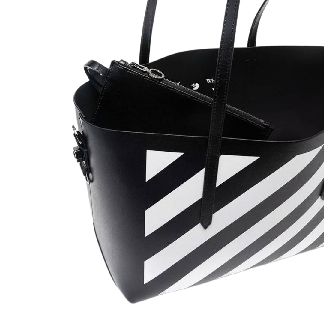 Off - White Binder Black Tote Bag - True Labels