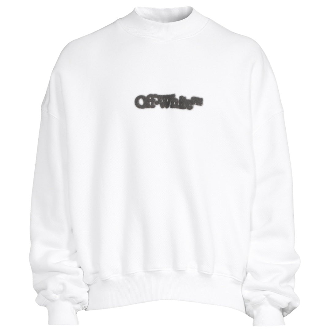 Off - White Blurr Book Over White Oversized Sweatshirt - True Labels