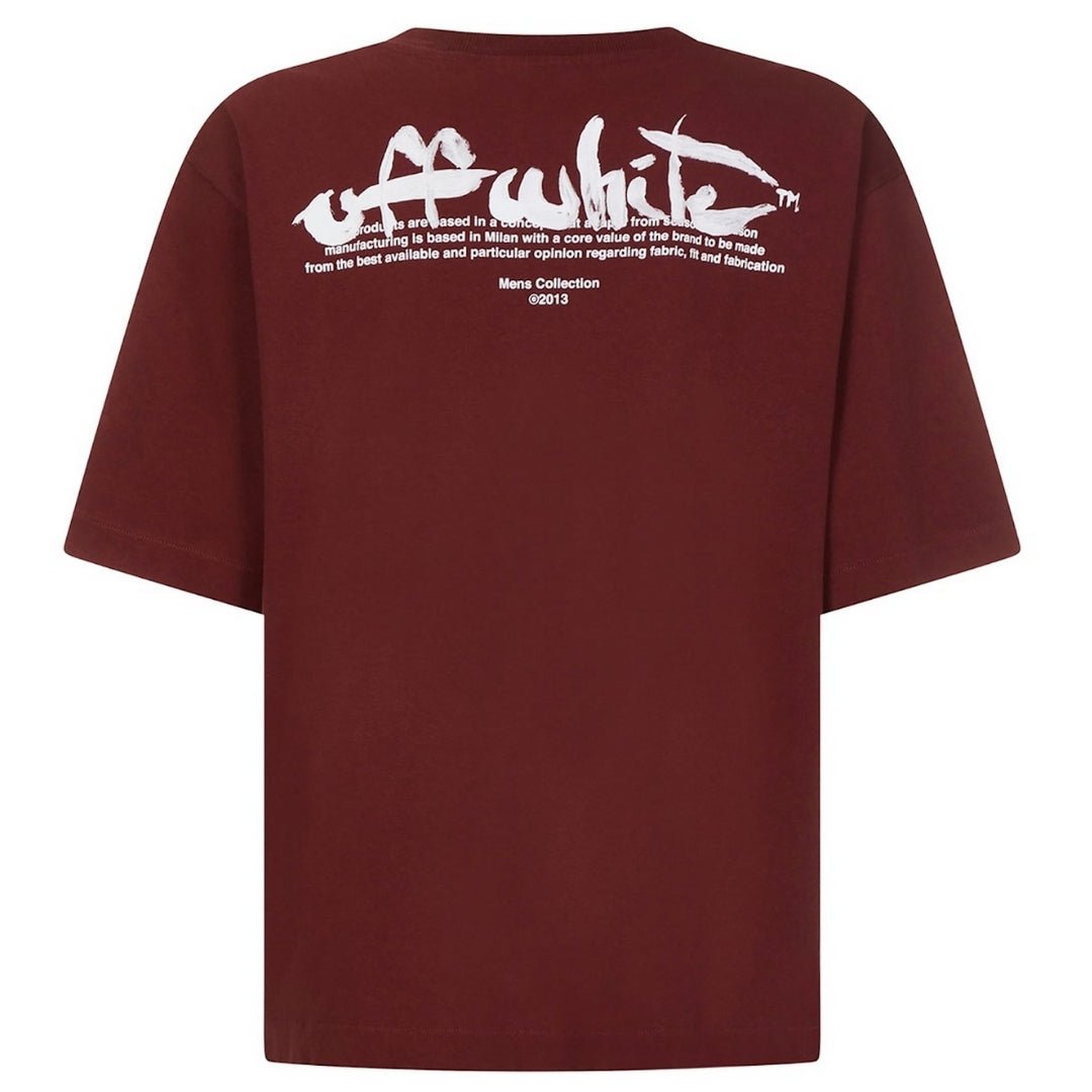 Off - White Burgundy T-Shirt - True Labels