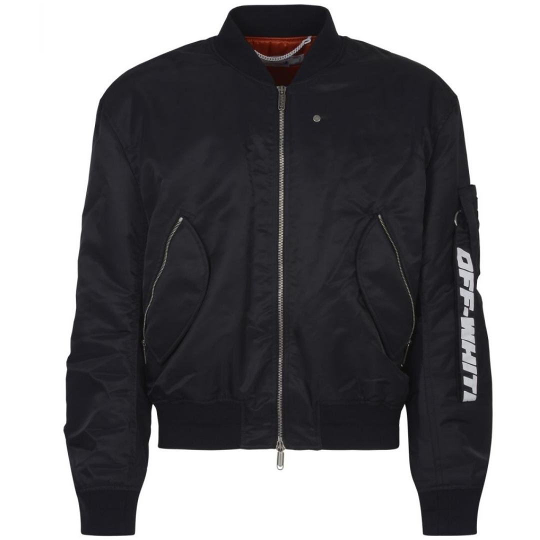 Off - White Industrial Black Bomber Jacket - True Labels