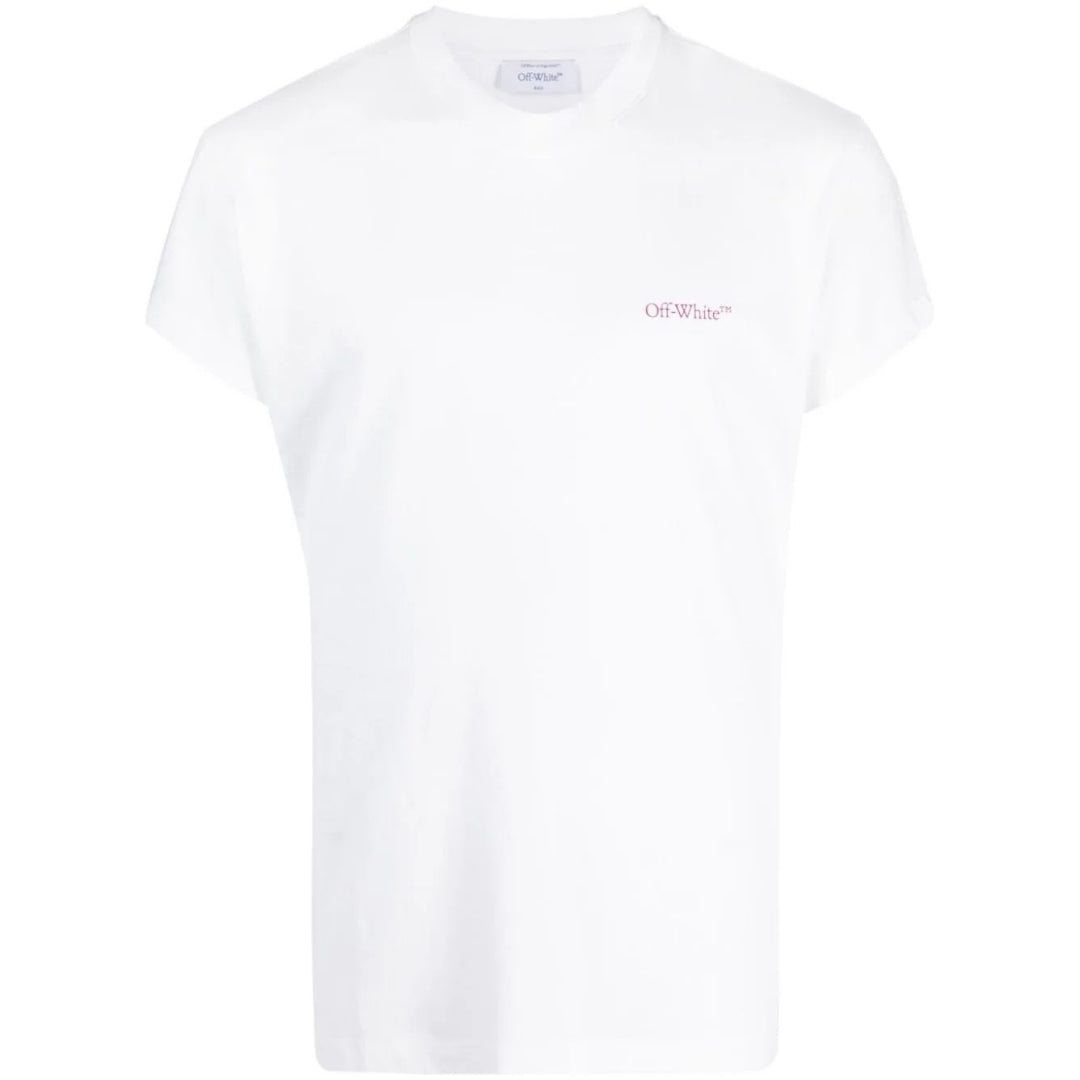 Off White Moon Cam Arrow Logo White T Shirt