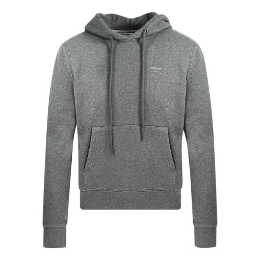 Off White Logo Oversized Grey Hoodie