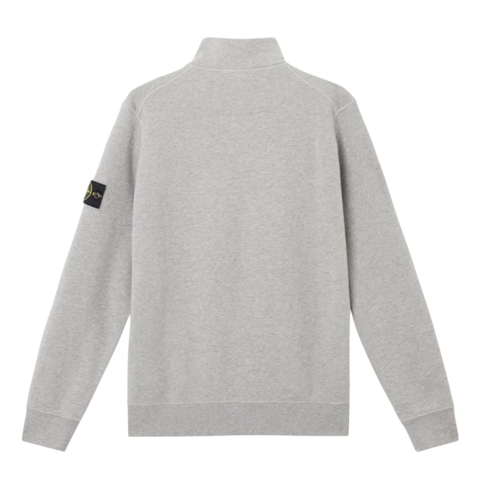 Stone Island 1/4 Zip Grey Sweatshirt - True Labels