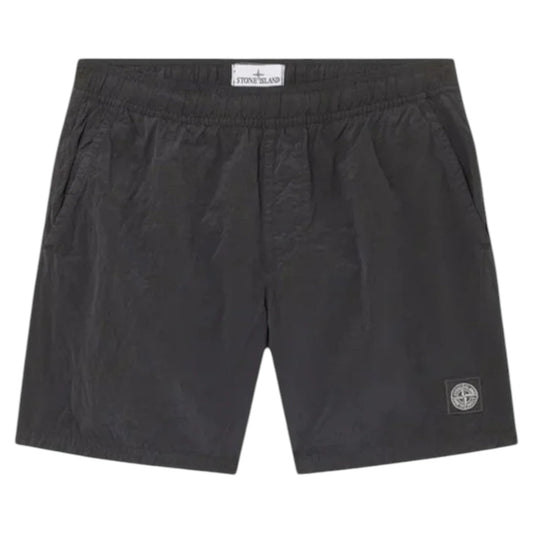 Stone Island Black compass - Patch Swim Shorts - True Labels