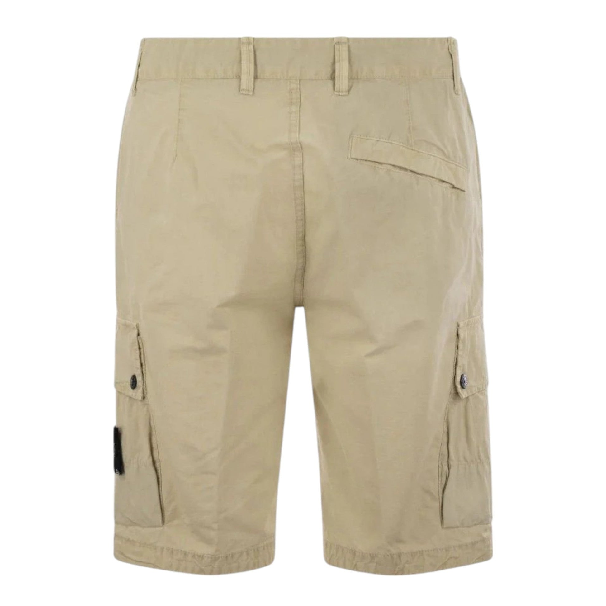 Stone Island Compass Patch Desert Cargo Shorts - True Labels