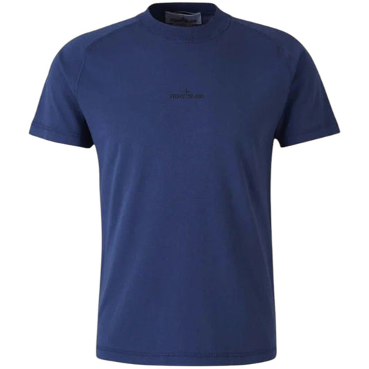 Stone Island Compass - Printed Crewneck T-Shirt - Navy - True Labels